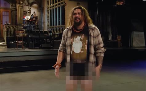 Jason Momoa Gets Naked (Again) to Promote SNL Appearance